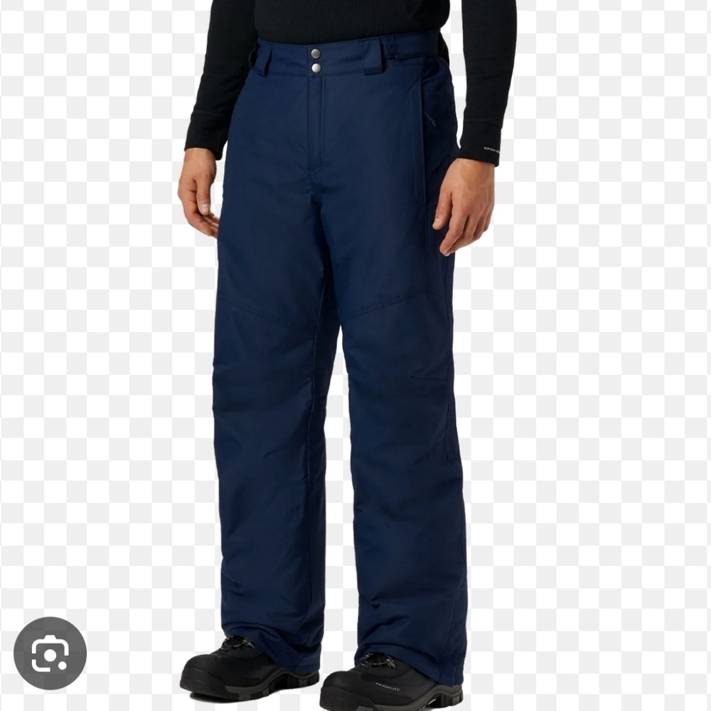 NWT Columbia Men's Bugaboo IV Insulated ski pant - Navy, Size L